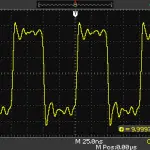 Output of the buffer amplifier measured on a LeCroy WaveAce 1002 and a x10 probe