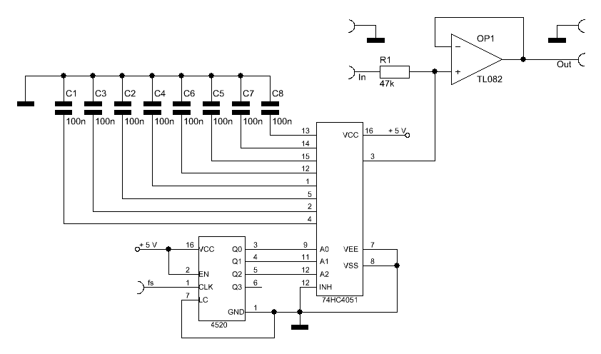 Universal no-tune SC comb filter without inductors