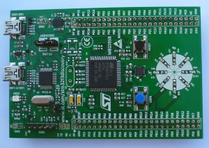 STM32 F3 Discovery Board, top view