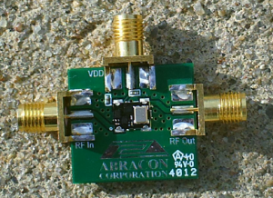 Close-Up view of the Abracon ABFT eval board (20 MHz version)