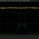 10.7 MHz ceramic IF filter measured using a noise source