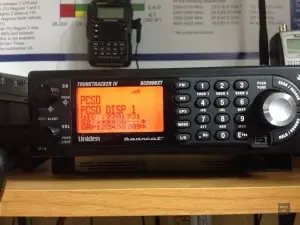 The BCD996Xt scanner is very happy with the signal levels