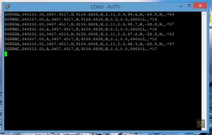 NMEA Output From the GPS locked TCXO