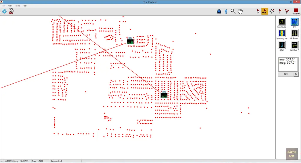 RSA Map: Two measurements on the imported map