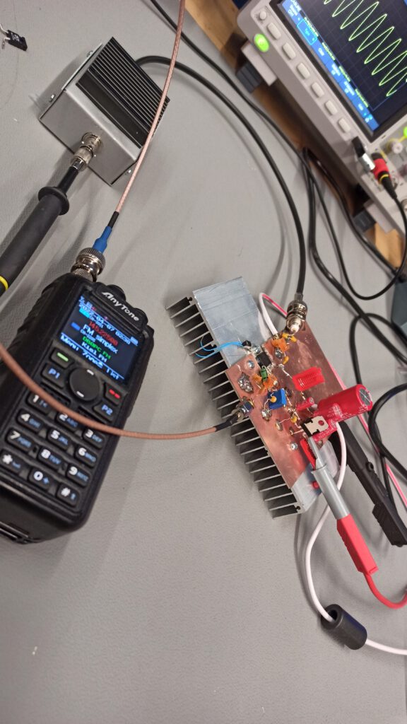 VHF (144-148 MHz) LDMOS Power Amplifier Prototype Test