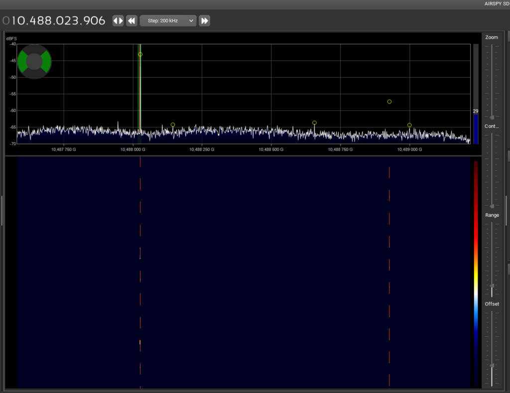 LNB ignal output viewed in SDRSharp