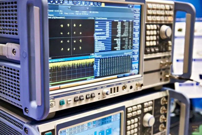 Transmission analysis of a 16-QAM digital channel with constellation diagram