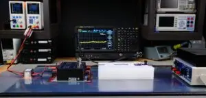 Complete CISPR 25 (voltage method) benchtop test setup